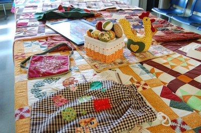 Exposici de patchwork de La Dona per la Dona, a Ca l'Alfaro