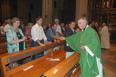 Eucaristia a l'esglsia parroquial oficiada pel bisbe de Barcelona, dissabte 7 a les 18 hores