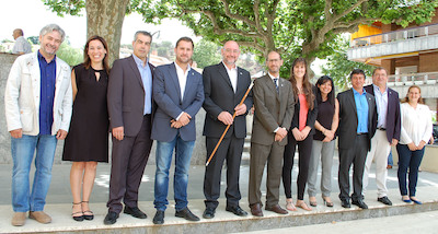 Foto de famlia del nou equip de govern municipal (ERC i Acord)