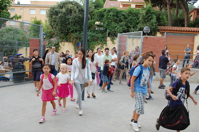 Primer dia d'escola al Jaume LLull, 14 de setembre de 2015