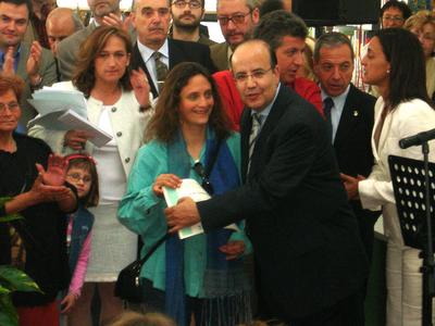 Inauguraci de l'edifici de la Biblioteca municipal de Llavaneres, 23 d'abril de 2005