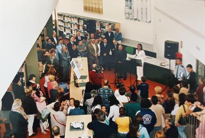 Inauguraci de l'edifici de la Biblioteca municipal de Llavaneres, 23 d'abril de 2005