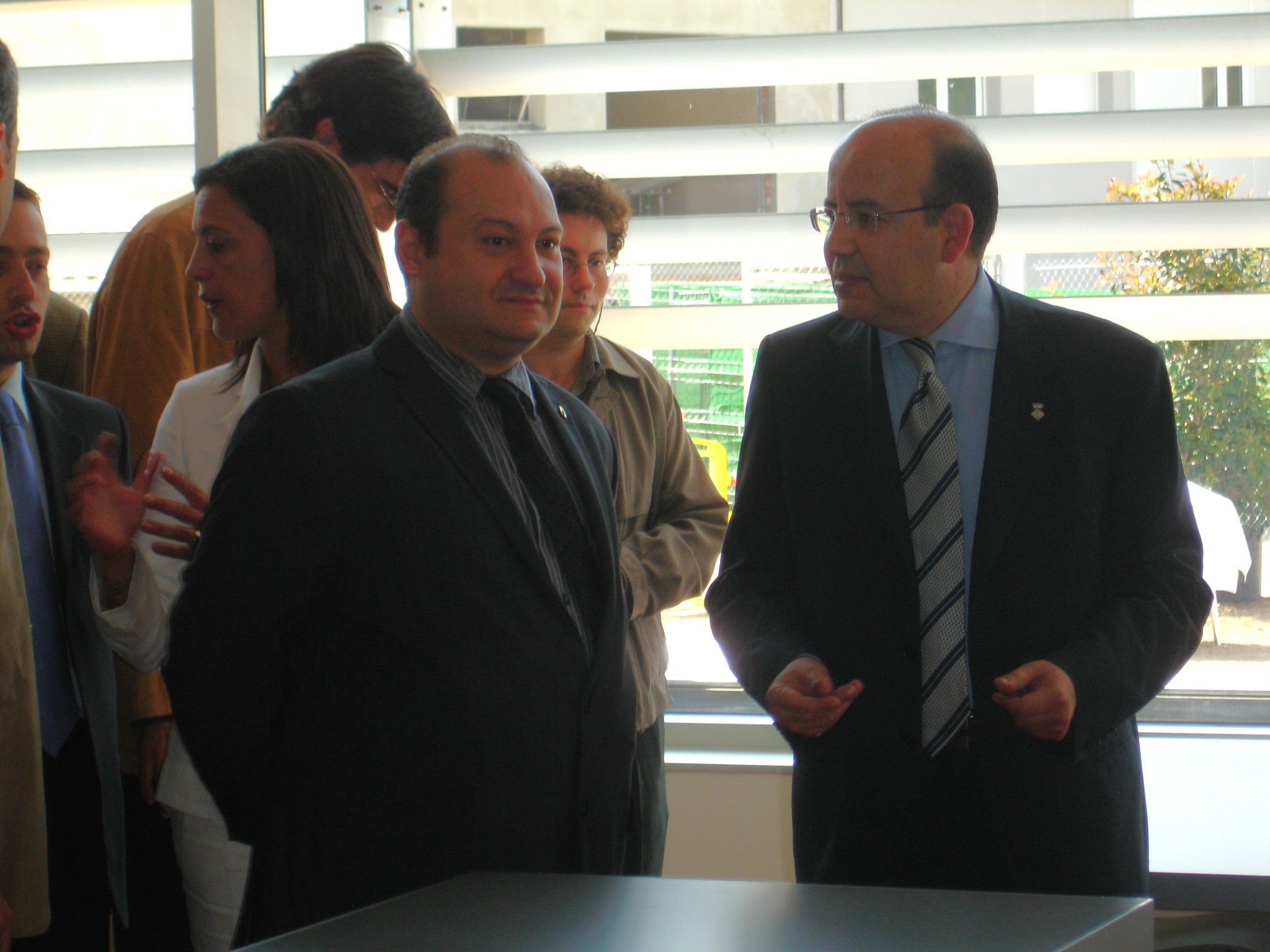 Inauguraci de l'edifici de la Biblioteca municipal de Llavaneres, 23 d'abril de 2005