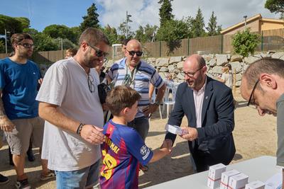 Acte de lliurament de claus a les famlies adjudicatries dels pisos d'Els Ametllers