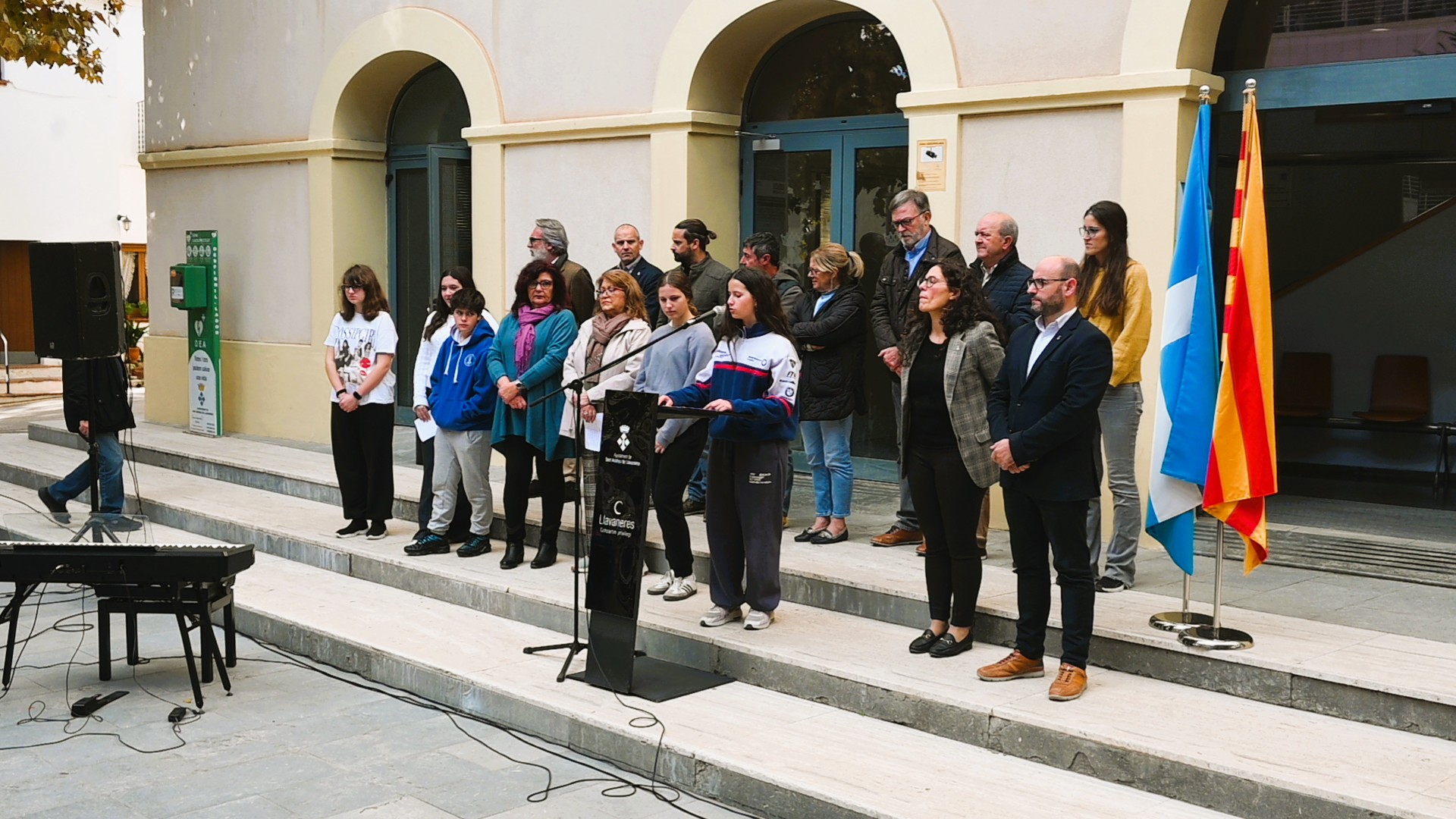 Lectura del Manifest del 25 N - Dia Internacional per a l'Eliminaci de la Violncia envers les Dones
