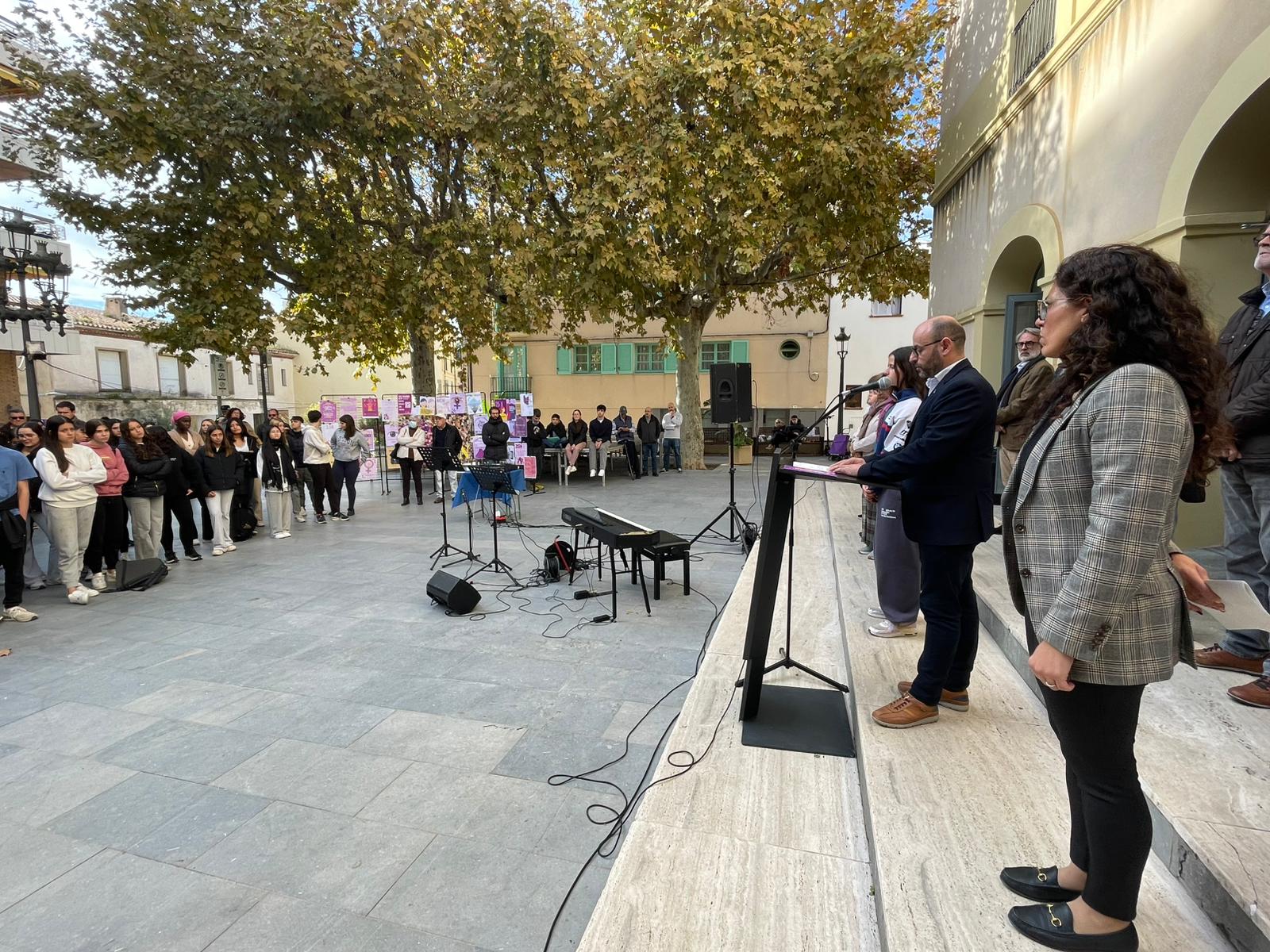 Lectura del Manifest del 25 N - Dia Internacional per a l'Eliminaci de la Violncia envers les Dones.