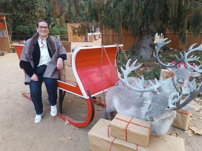 Parada de la Marat� de 3Cat al Mercat de Nadal.