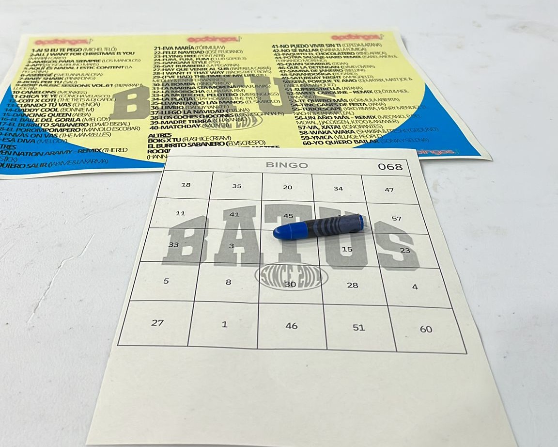 Bingo musical solidari a benefici de La Marat� de 3cat.