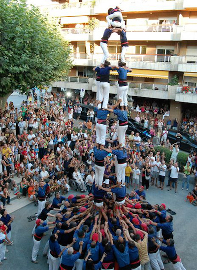 Actuació dels Capgrossos de Mataró, a la plaça de la Vila, dissabte 18 de juliol