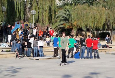 La festa de l'"skate", al parc de Sant Pere