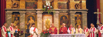 Eucaristia en honor a Sant Andreu. Dimarts 30 de novembre