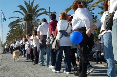 Quatre viles per la Marat de TV3: cadena humana solidria, diumenge 4 de desembre