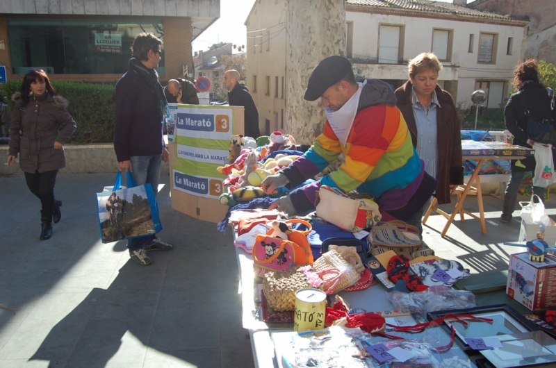 Tmbola solidria a la plaa de la Vila, dissabte al mat