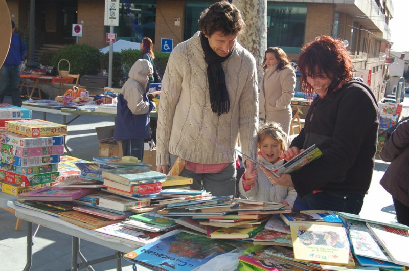 Tmbola solidria a la plaa de la Vila, dissabte al mat