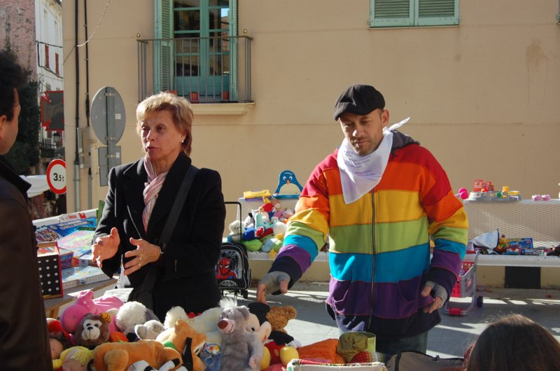 Tmbola solidria a la plaa de la Vila, dissabte a la tarda