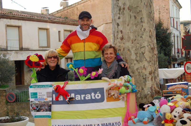 Tmbola solidria a la plaa de la Vila, dissabte a la tarda