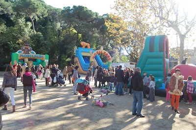 Inflables al parc de Ca l'Alfaro, divendres 30 de novembre, Sant Andreu