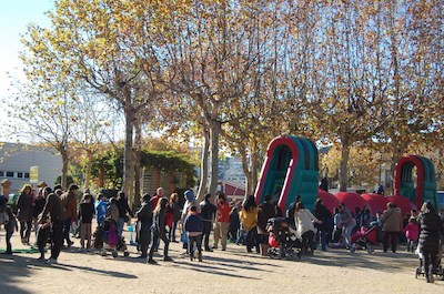 Inflables al parc de Ca l'Alfaro, divendres 30 de novembre, Sant Andreu