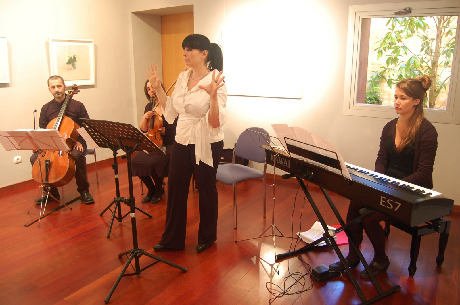 Audici musical a crrec de la mezzosoprano Rosa Maria Campassol i professors de l'Escola de Msica de Llavaneres