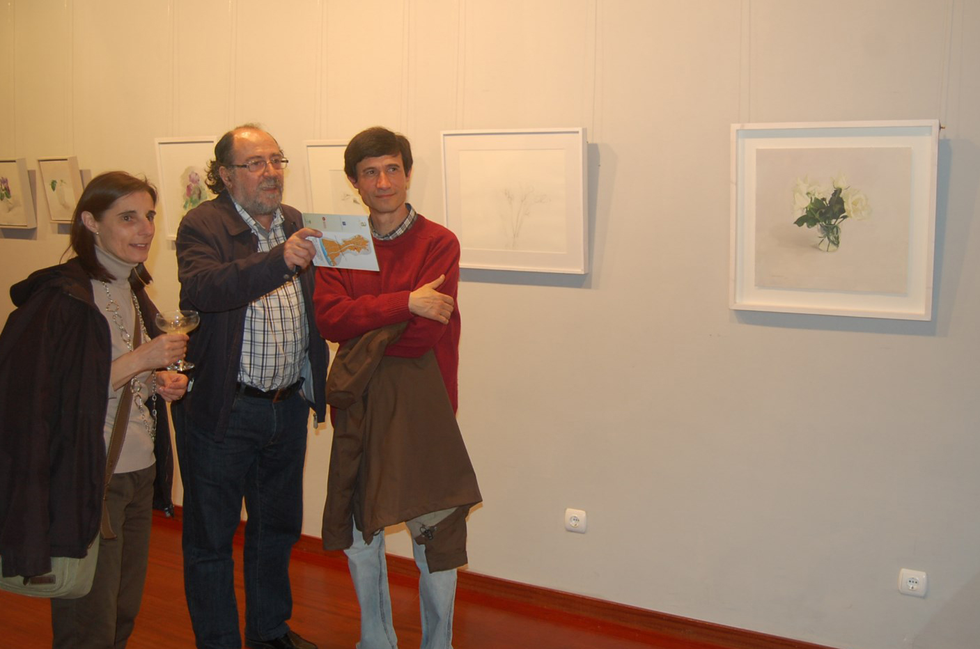 El crític d'art Pere Pascual, a l'exposició