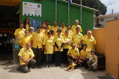 Foto de fam�lia dels voluntaris de l'ADF
