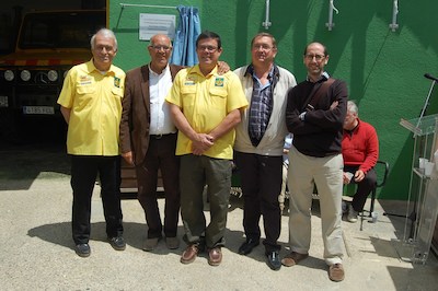 Responsables de l'ADF amb regidors de la corporaci�