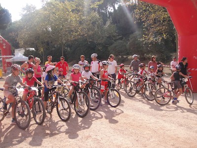 Inici de la marxa infantil amb bicicleta
