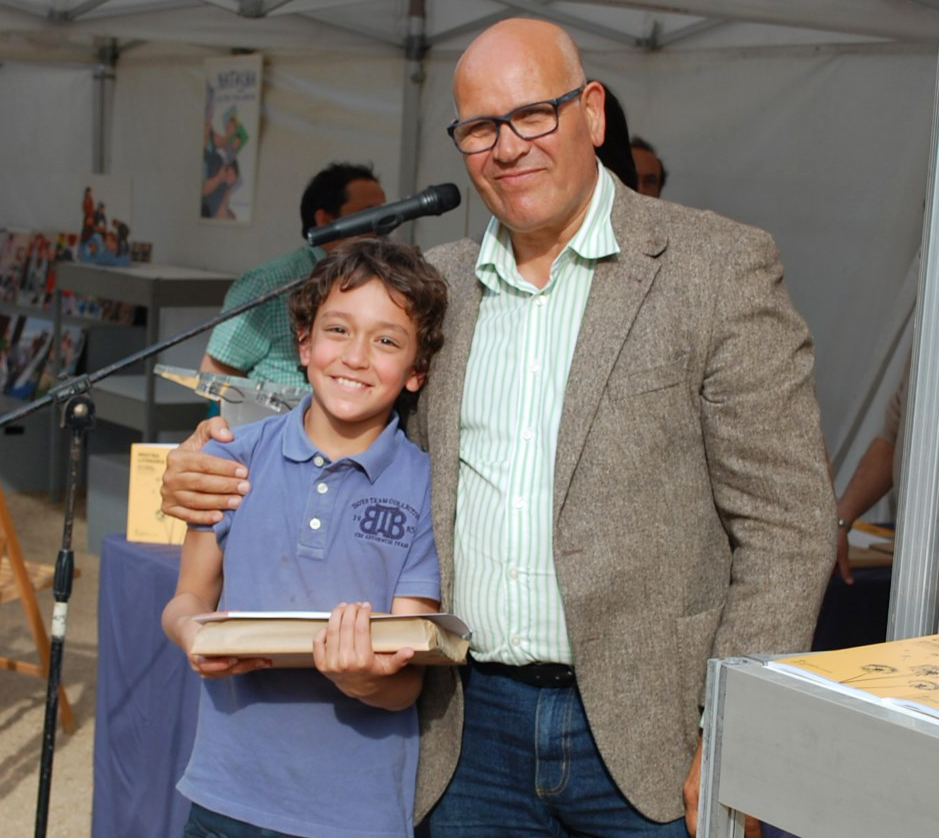 Lliurament dels premis de la Mostra Liter�ria 2015, al parc de Ca l'Alfaro, dissabte 18 d'abril