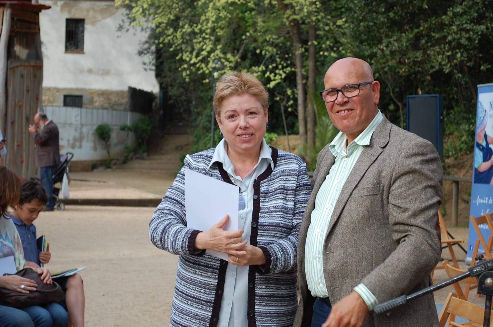 Lliurament dels premis de la Mostra Liter�ria 2015, al parc de Ca l'Alfaro, dissabte 18 d'abril