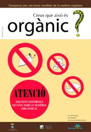 Cartell de la campanya per a la separació de la matèria orgànica