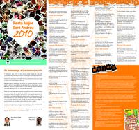 Programa de la Festa Major de Sant Andreu 2010 i de la 12a Promoció de Productes Típics
