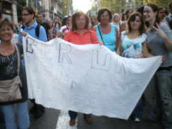 Manifestaci&oacute; en defensa dels animals a Barcelona