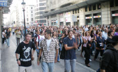 Manifestaci&oacute; en defensa dels animals a Barcelona