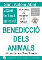 cartell benedicció animals