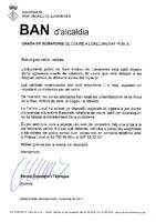 Ban d'alcaldia