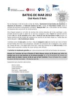 Inscripcions al Bateig de Mar dels dies 10 i 11 de novembre