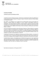 Comunicat d'alcaldia