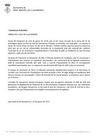 Comunicat d'alcaldia