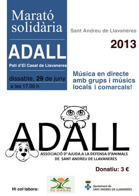 Marat&oacute; solid&agrave;ria de l'ADALL