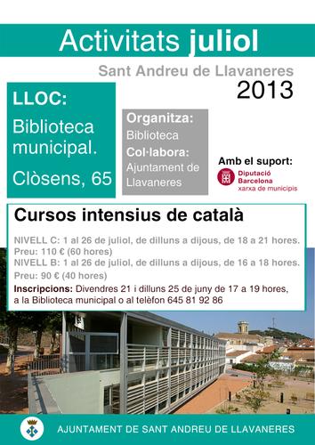 Cursos intensius de catal&agrave;