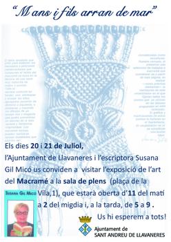 Cartell de l'exposici&oacute; de macram&eacute;