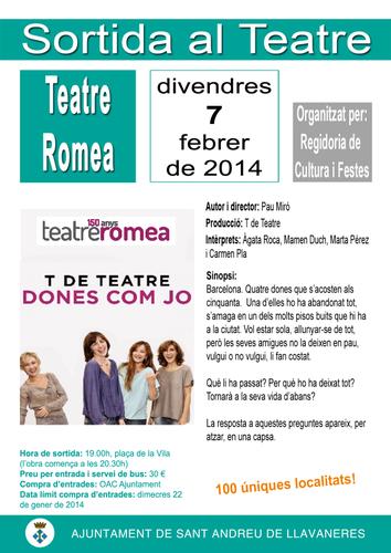 Cartell sortida al teatre