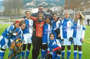 Amb l'equip del CE Llavaneres