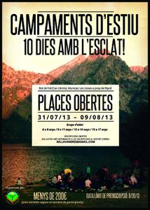 Campament de l'Esclat: el cartell