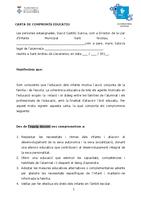 Carta de compromís de l'Escola Bressol Sant Nicolau