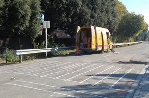 Obres a l'avinguda de Sant Andreu