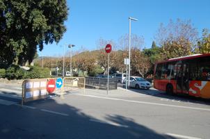 Tall de tr&agrave;nsit amb motiu de les obres