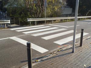 Nou pas de vianants a l'avinguda de Sant Andreu