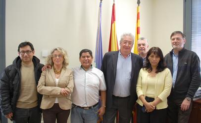 Visita de l'alcalde de Bermejo, Bol&iacute;via