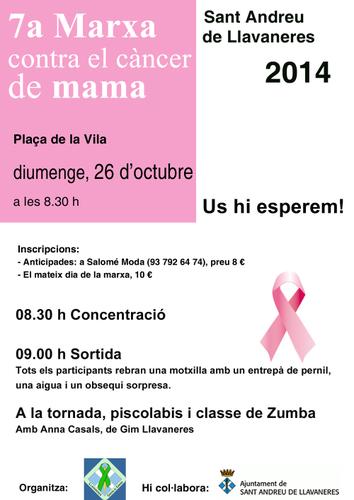 7a Marxa Contra el C&agrave;ncer de Mama